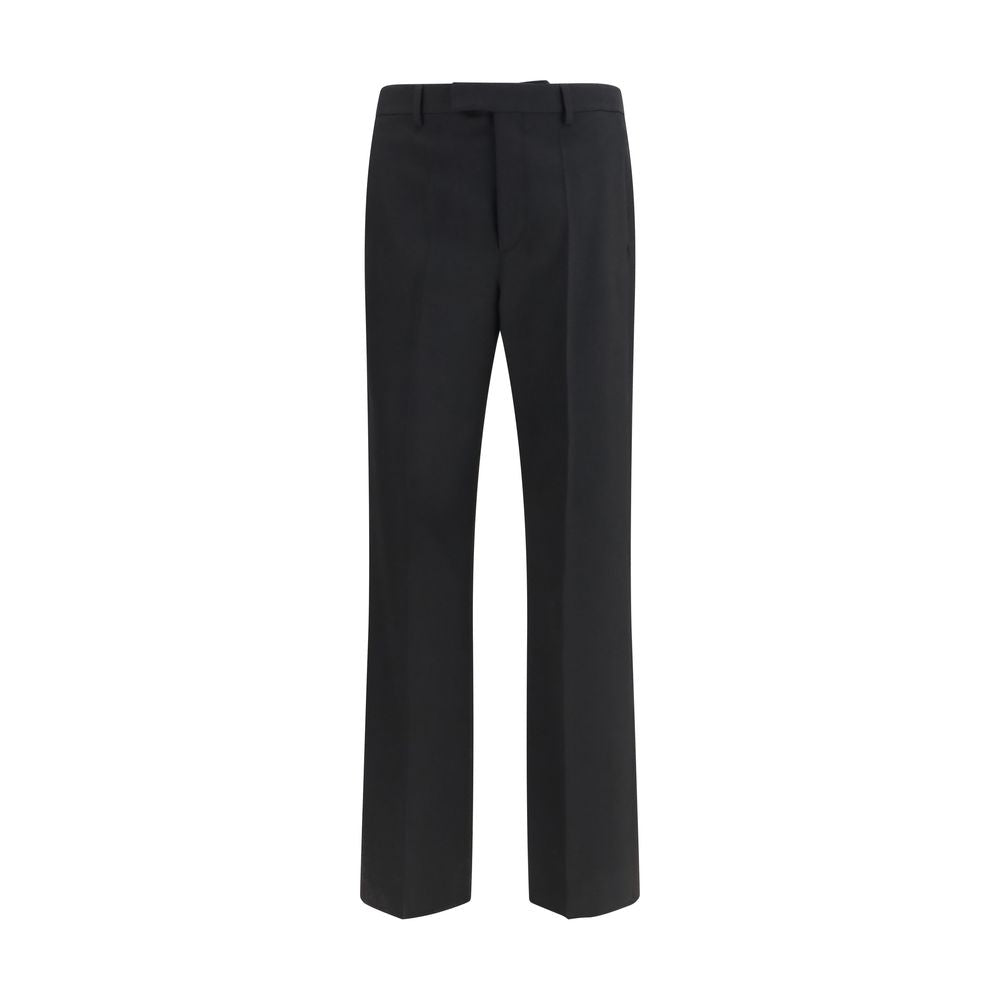 Valentino Black Wool Oves Aries Dress Pants